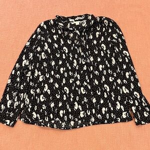 Cooper & Ella med wm’s Monochrome Abstract Blouse